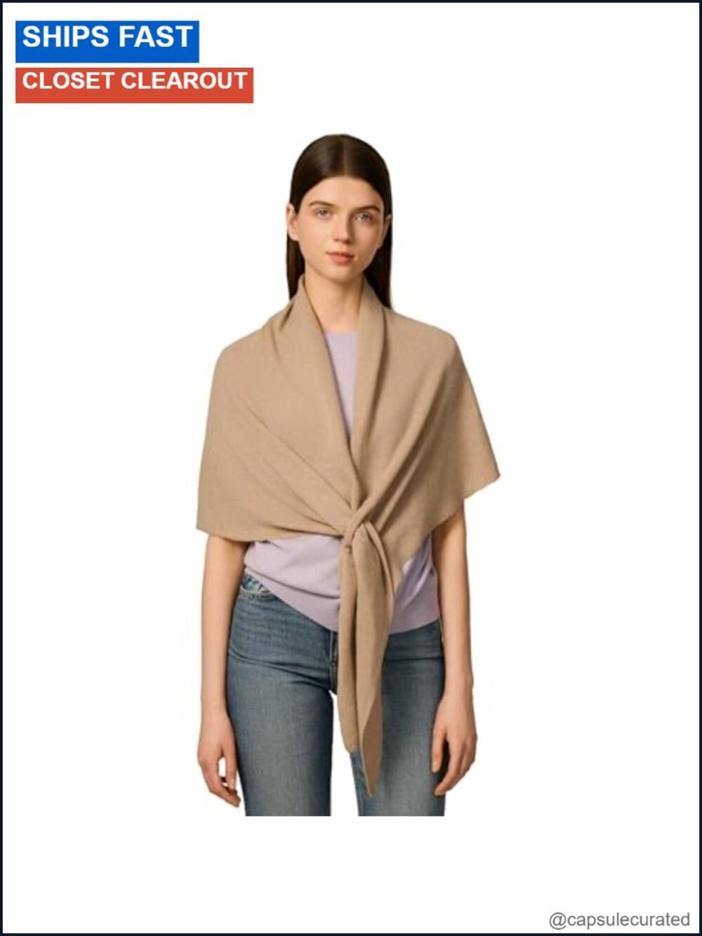 Cashmere Wool Blend Shawl Wrap Women Triangle Scarf